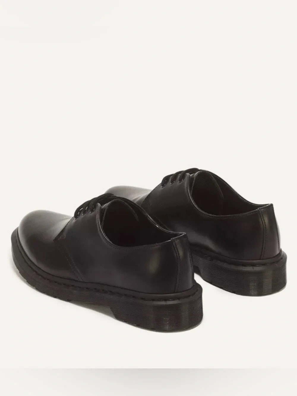 $160 Dr. Martens 1461 Mono Black Smooth Leather Lace-up Men's Oxford Derby Sz 9
